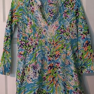 Lilly Pulitzer beaded tunic